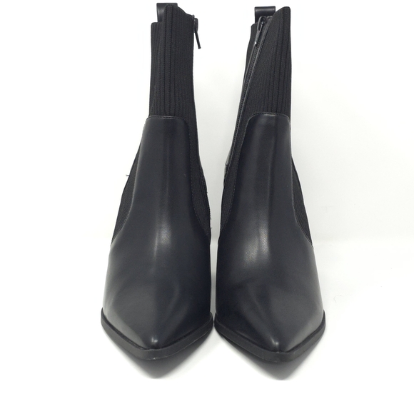 Wild Pair Trinityy Black Knit Pointed Toe Pull-On Booties 9.5M - Picture 3 of 13